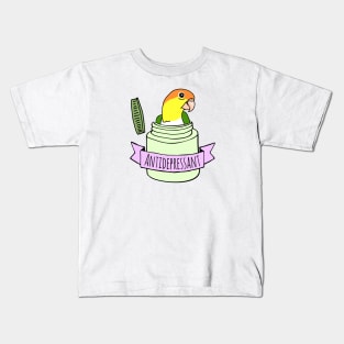 Antidepressant White bellied Caique Kids T-Shirt